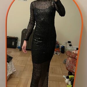Steve Madden black sequin bodycon dress